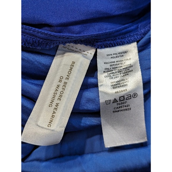 loft comfy romper shorts royal blue sleeveless womens extra small xs - Picture 3 of 8